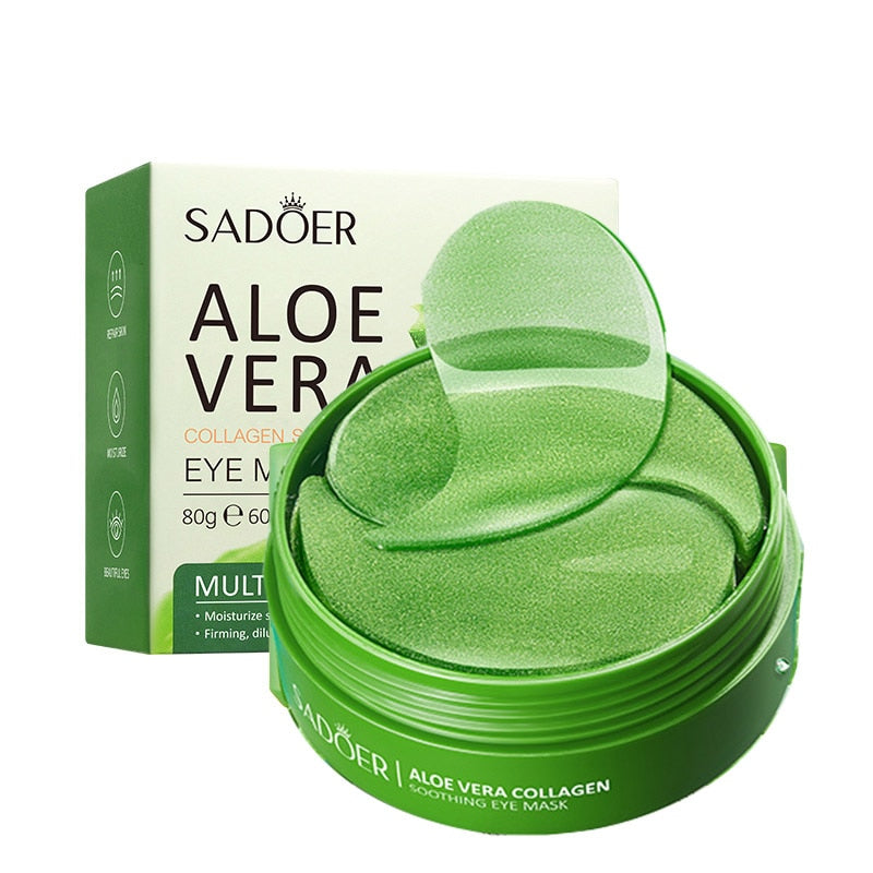 Máscara Hidratante de Aloe Vera para los Ojos - Antienvejecimiento, Elimina Arrugas y Ojeras